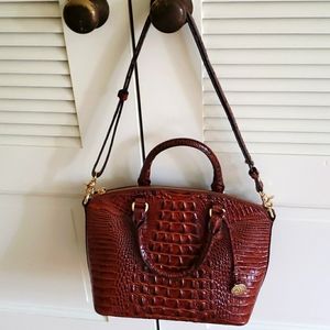 Brahmin Pecan Crocodile medium Melbourne Duxbury.